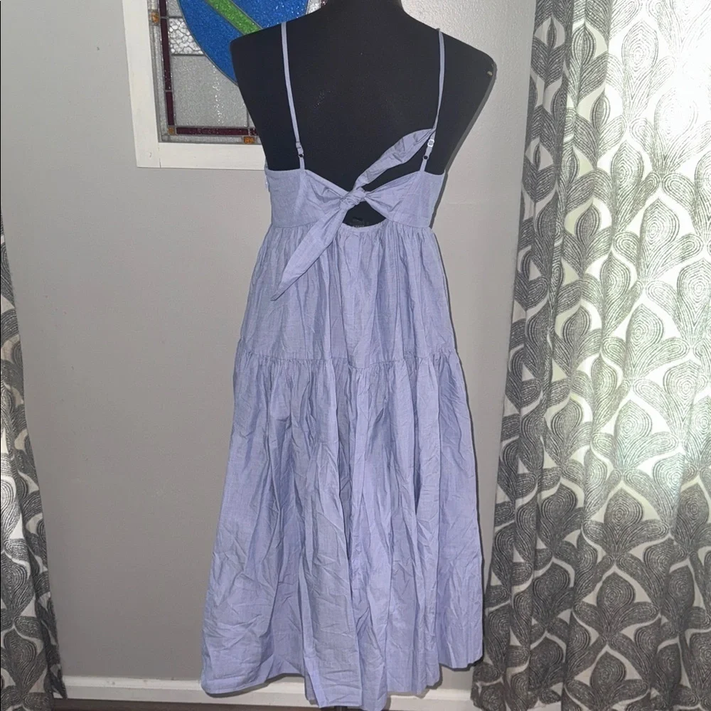 J Crew Tie Back Cotton Poplin Dress SZ 6